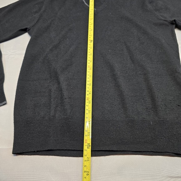 Paul‎ Smith V Neck Wool Sweater Men Size Large Black - Picture 5 of 7